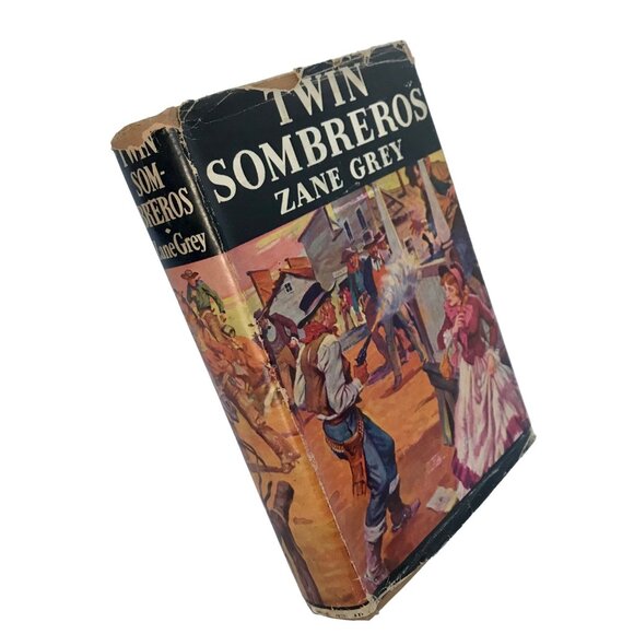 Vintage Twin Sombreros by Zane Grey Book 1940 w/Dust Jacket! - Picture 2 of 9